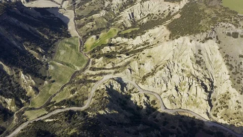 Cliffs and Rocks Aerial View Vídeo Stock 122353600