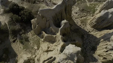 Cliffs and Rocks Top View 4 Vídeo Stock 122354047