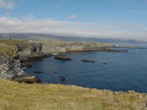 Cliffs Of Arnarstapi 2, Iceland Stock Photos