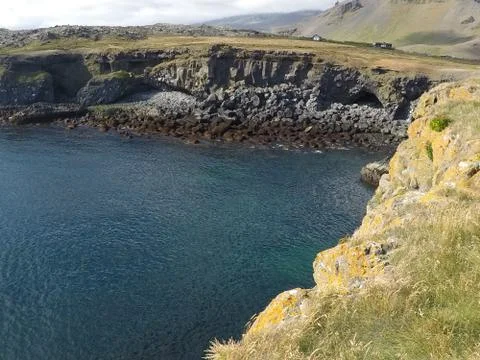 Cliffs Of Arnarstapi, Iceland 库存照片