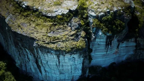 Cliffs at the atlantic Ocean coast Algarve Portugal Stock Footage 135908923