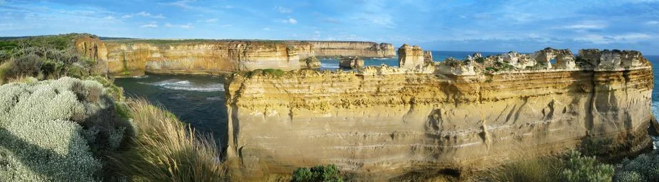 Cliffs in australia Stock Photos
