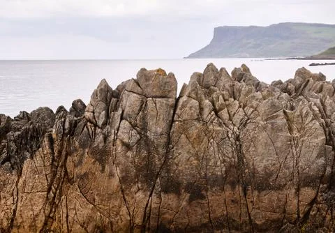 Cliffs in Ballycastle, Antrim Stock Photos
