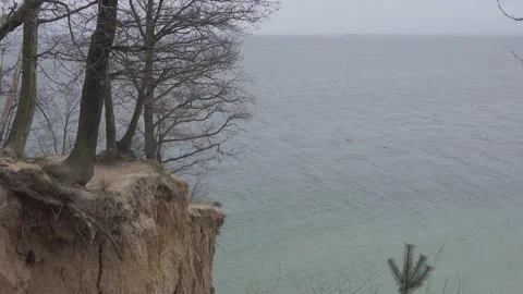 Cliffs of the Baltic sea Stock Footage 153620785