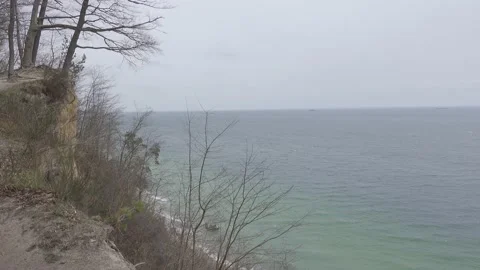 Cliffs of the Baltic sea Stock Footage 153620787