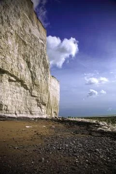 The cliffs at Birling Gap beach Stock Photos