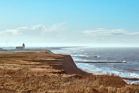 Cliffs at Bovbjerg in Denmark Stock Photos