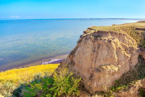 Cliffs of Budaki Lagoon Stock Photos