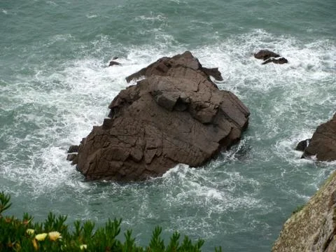 Cliffs of Cabo da Roca (Cape Roca) in Sintra. The most western point of Europ Stock Photos