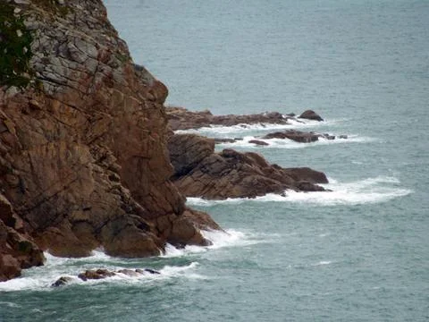 Cliffs of Cabo da Roca (Cape Roca) in Sintra. The most western point of Europ Stock Photos