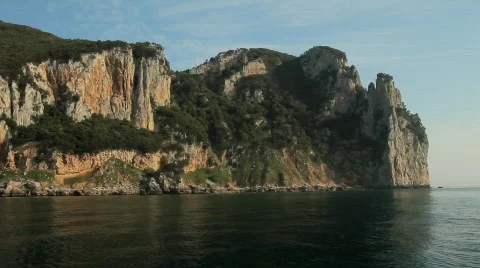Cliffs of the Cantabrian Coast Video stock 794225
