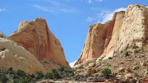 Cliffs of Capitol Reef National Park Stock Footage 5736825