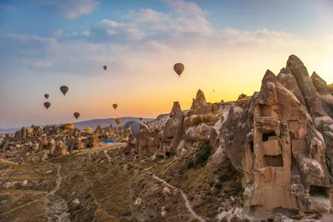 Cliffs in Cappadocia Stock Photos