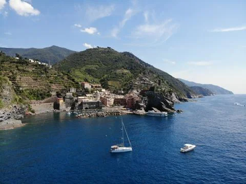 The cliffs of Cinque Terre Foto stock