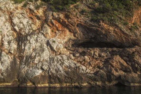 Cliffs closing view Stock Photos