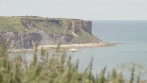Cliffs at the coast Video stock 138034825