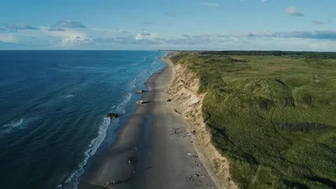 Cliffs at the Coast 스톡 동영상 249022508