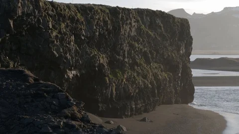 Cliffs on coast of Iceland Stock-Footage 101659555