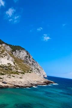 Cliffs at the coast of Mallorca Stock Photos