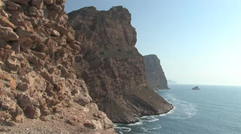 Cliffs of Costa Blanca Stock Footage 7741265