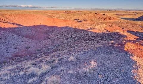 Cliffs of Dead Wash in Petrified Forest AZ Stock Photos