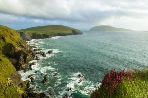 Cliffs on Dingle Peninsula Stock Photos