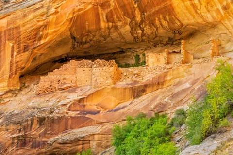 Cliffs Dwellings in Monarch Cave Stock Photos