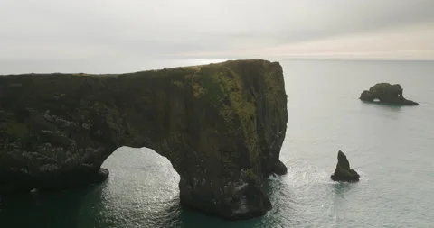Cliffs of Dyrhólaey In Iceland Stock Footage 228654233