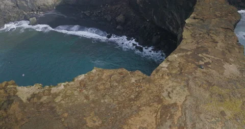 Cliffs of Dyrhólaey in Iceland Stock Footage 228654739