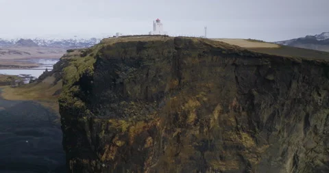 Cliffs of Dyrhólaey in Iceland Stock Footage 228654921