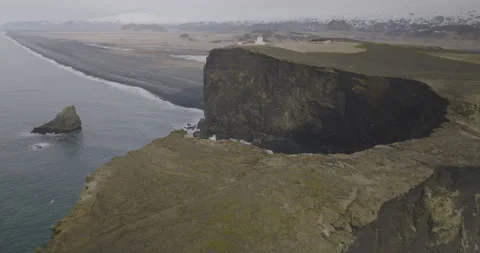 Cliffs of Dyrhólaey in Iceland Stock Footage 228656059