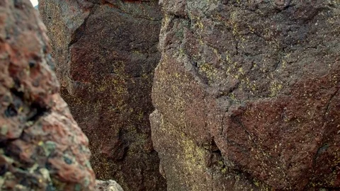 Cliffs edge dynamic rocks Summit Steens Mountain Near Malhuer Wildlife Refuge 3 Stock Footage 81605281
