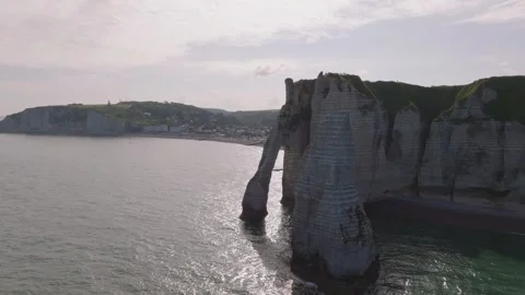 Cliffs of Etretat Stock Footage 277442169