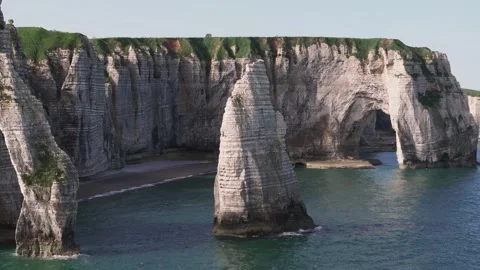 Cliffs of Etretat Stock Footage 277442176