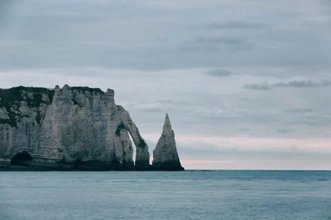Cliffs of Etretat - Normandy Stock Photos