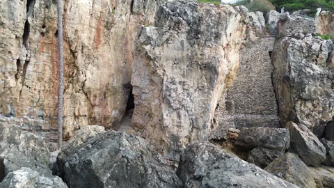 Cliffs of Farol de Guia near Lisbon, Portugal Video stock 321429906