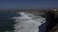 Cliffs with foamy waves and wide beautiful coastline of Portugal Sagres 4k 4k or 4k+ Resolution