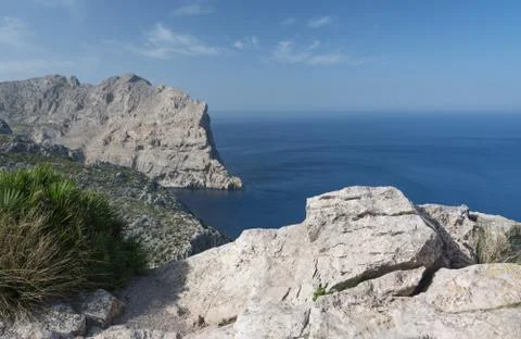 Cliffs at formentor Stock Photos