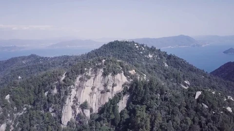 Cliffs On Hiroshima Island, Miyajima Video stock 82699239
