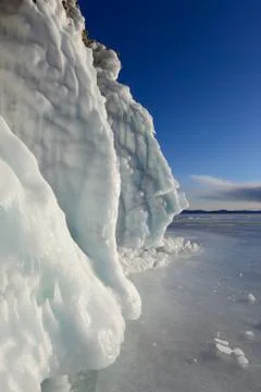 Cliffs of ice 스톡 사진