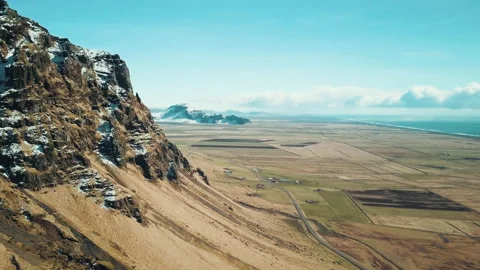 Cliffs in Iceland Stock Footage 154841878