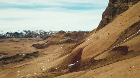 Cliffs in Iceland Stock Footage 154851025