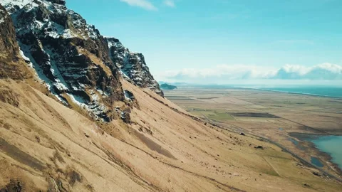 Cliffs in Iceland Stock Footage 154853921