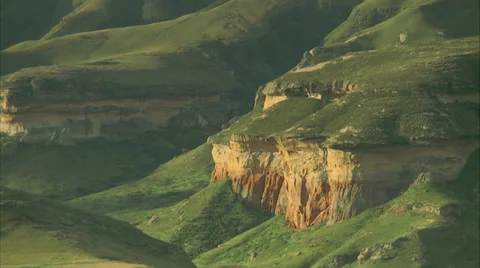 Cliffs inside Golden Gate National Park Stock Footage 31741329