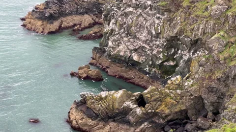 Cliffs in ireland 4K Stock Footage 312077089