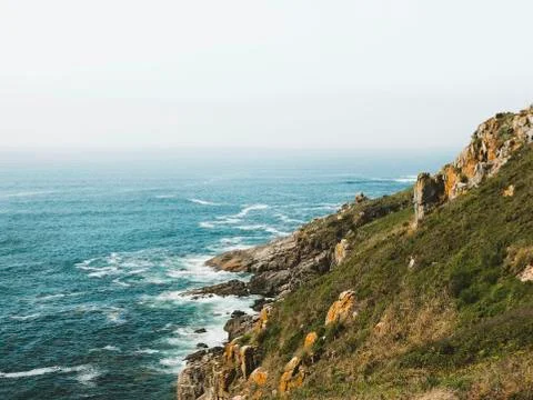 Cliffs on an island Stock-Fotos
