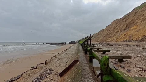 The cliffs on the Jurassic coastline Video stock 307773953