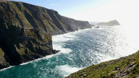 Cliffs of Kerry Stock Footage 81713197