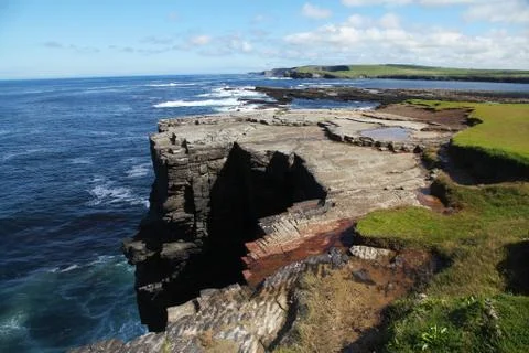 Cliffs of Kilkee 스톡 사진