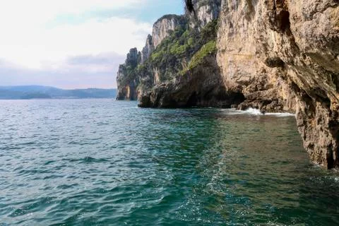 Cliffs at the lighthouse of the horse. Stock Photos